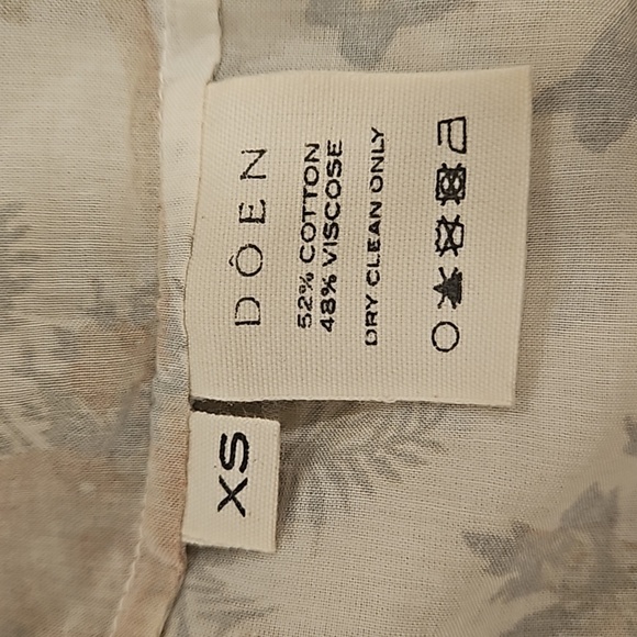 💕DOEN💕 Carnation Dress ~ Salt Summer Floral Print  XS NWOT *Missing Waist Tie" - Picture 15 of 16